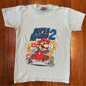 Super Mario Bros 2 Kids T-Shirt - Nintendo Baby Tee Vintage 1989 Video Gaming